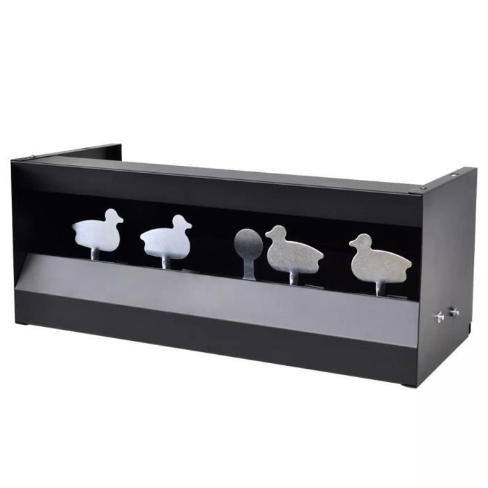 Cible de tir magnétique réceptacle à plombs 4+1 cibles design canard Gris
