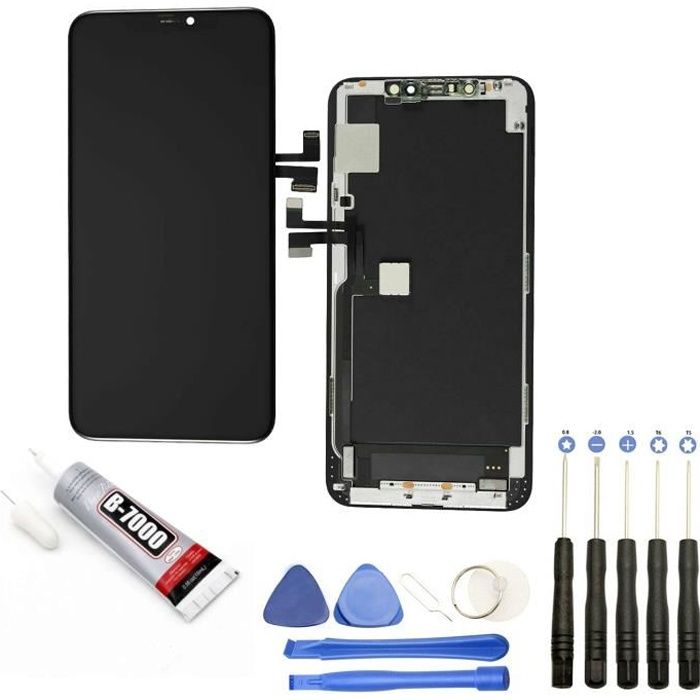 Ecran Complet: Vitre tactile + Ecran LCD TFT compatible avec IPhone 11 Pro Max taille 6.5\