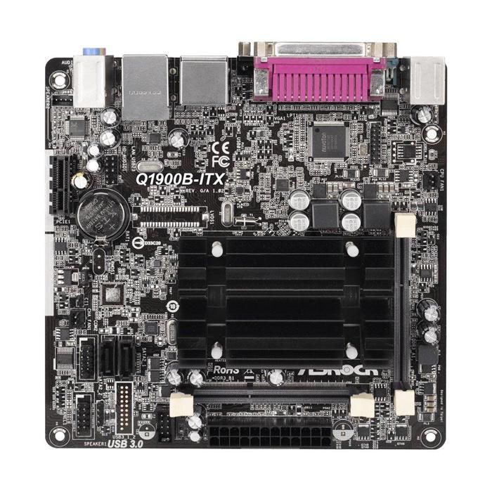 Carte mère ASRock Q1900B-ITX Processeur intégré 2xDDR3 16GB Mini-ITX - Asrock