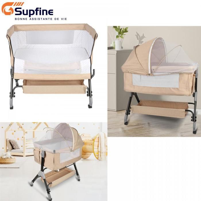 SUPFINE Berceau Cododo pour Bébé 2 en 1 - Lit