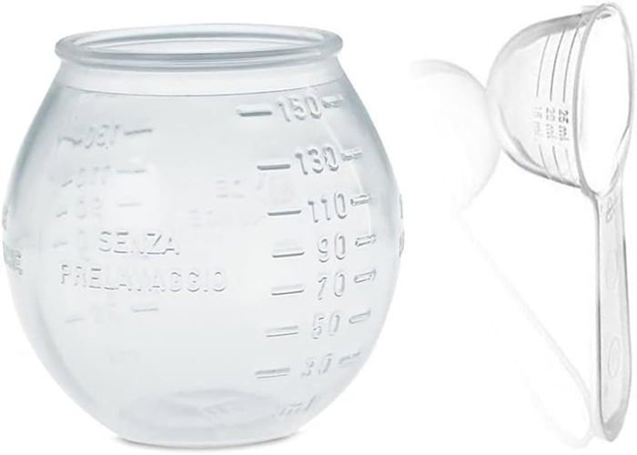 Boule de lavage doseuse 150 ml + cuillère doseuse pour lessive 25 ml