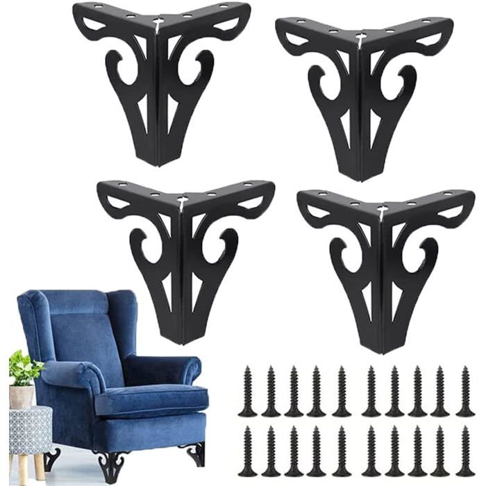 4 Pièces Pieds de Canapé de Meubles Pieds de Canapé Pieds de Canapé Modernes Pieds de Meuble Télé Pieds de Lit pour Armoire