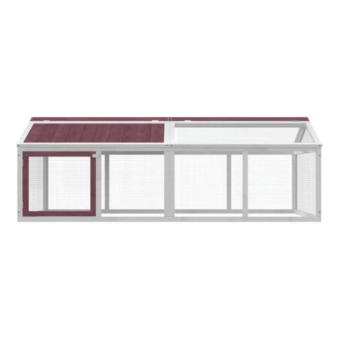 Meilleurs prix pour Enclos animaux moka 200x1125x74 cm bois massif de pin - Pour rongeurs @90286247