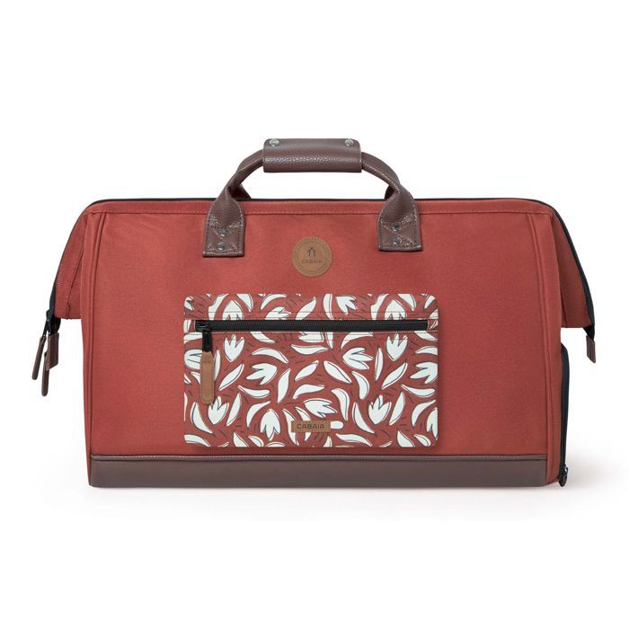Sac De Voyage Vintage Cabela's - Cuir Et Toile - Taille Grande - Pour Aventurier
