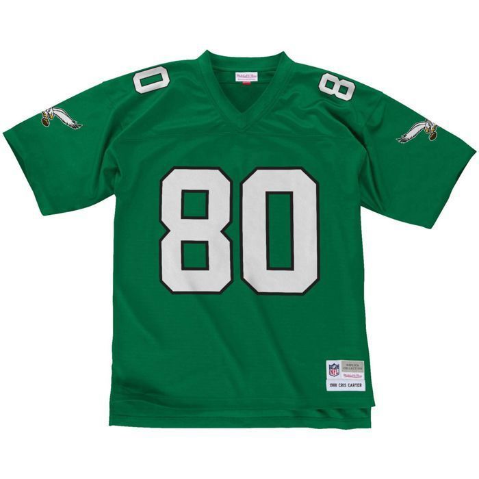 Maillot NFL - MITCHELL & NESS - Philadelphia Eagles - Cris Carter - 100% polyester - Vert Celtique