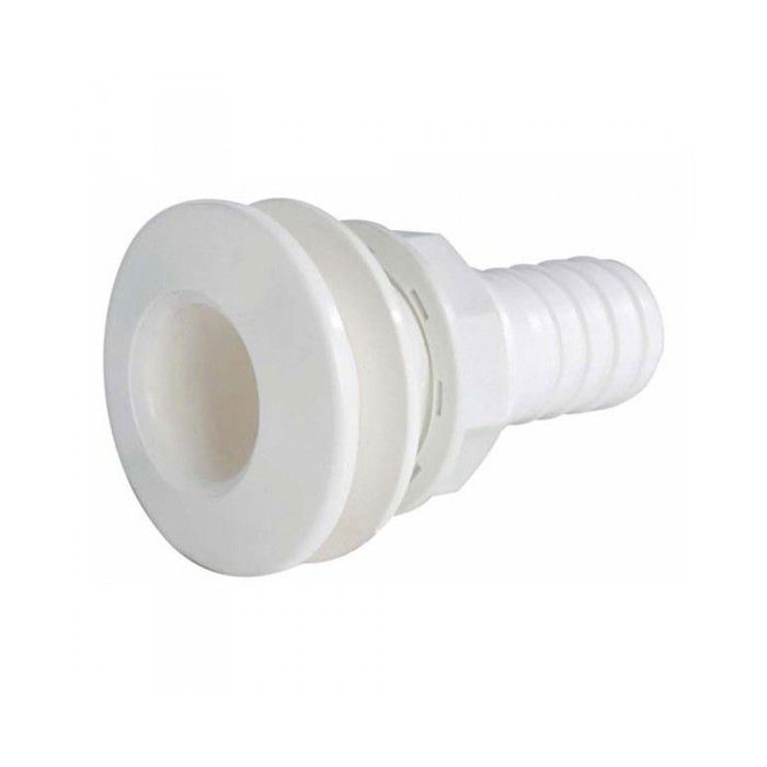 Passe-coque Plastique 3/4 Pouce – Vanne De Dalot Pour Bateau, Camping-car Et Yacht – Vidange étanche – Anti-corrosion, Facile à Installer – Blanc