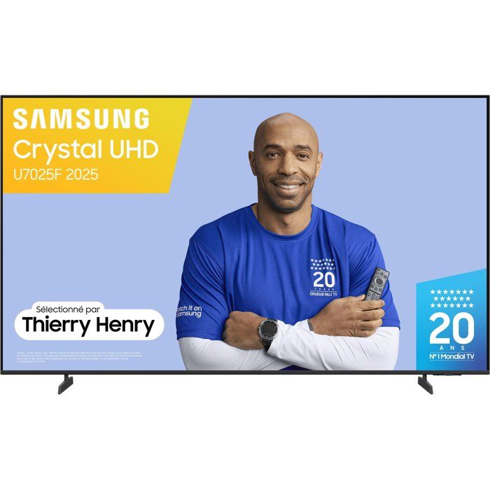 Samsung TV Crystal UHD 43 U7005F 2025 4K Smart TV - vue 3