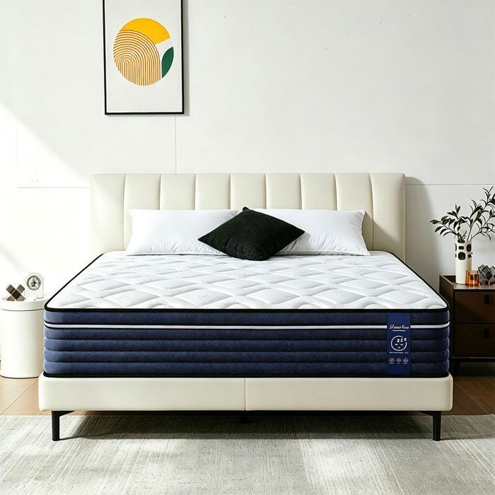 Matelas mémoire de Forme 90x200 cm Haute Résilience Fermeté Moyenne Soutien Optimal Ultra Respirante Ergonomique Épais 26cm