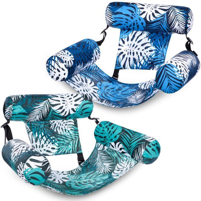 Lot de 2 fauteuils gonflables adultes, dossier confort, bouée matelas, été/ plage/lac. Corvina - Jeux - Jouets Lot de 2 fauteuils gonflables adultes, dossier confort, bouée matelas, été/ plage/lac. Corvina - Jeux - Jouets