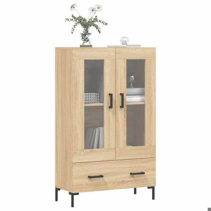 Buffet haut - vidaXL - Vaisselier - Bois ingénierie - Chêne sonoma - 695x31x115 cm 558pzw33l