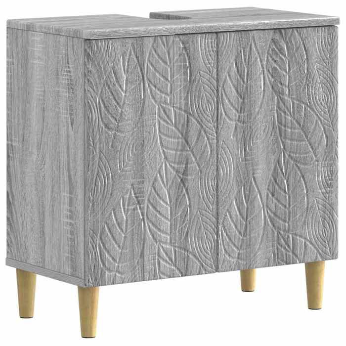 vidaXL Meuble sous Lavabo de Salle de Bain DELFT Sonoma gris 897011