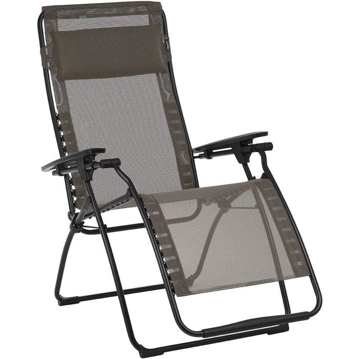 Fauteuil Relax Futura Graphite Lafuma Mobilier inclinable position zéro gravité Fauteuil Relax Futura Graphite Lafuma Mobilier inclinable position zéro gravité