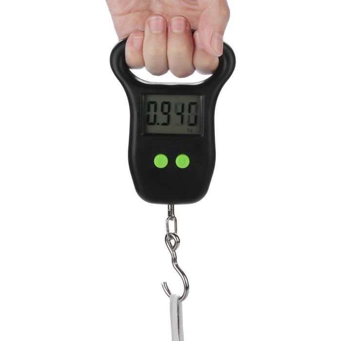 Balance de Bagages MuGu 50kg Balance de Pêche Numérique Portable pour Pêche, Valise de Pesée, Voyage, Usage Domestique