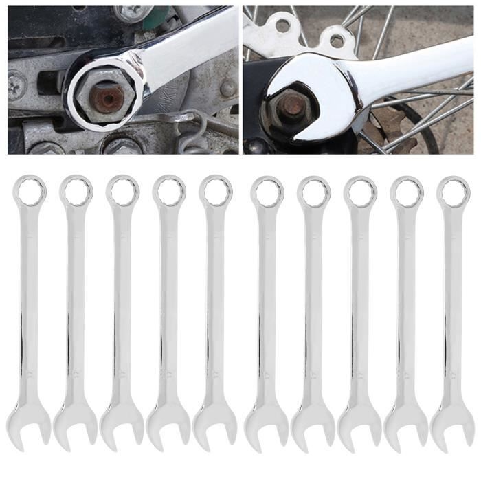 Lot De 3 Clés Coniques Vélo 17/18/19mm – Acier Carbone, Manche Antidérapant, Pour Roues Et Moyeux