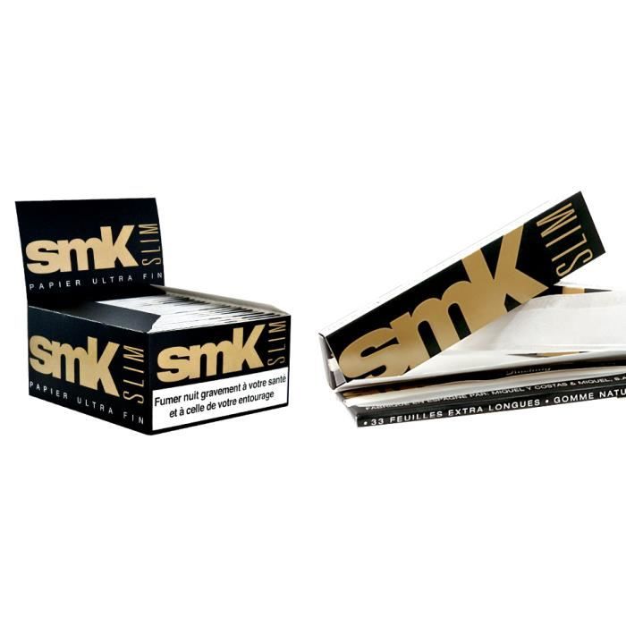 Carnet Grande Feuille à Rouler SMK Slim Gold