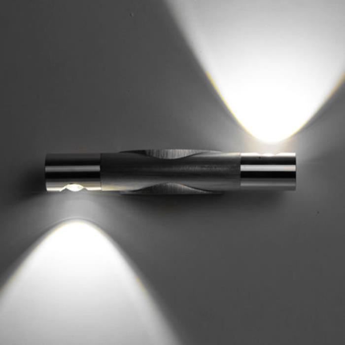 Applique murale LED 2W - Noir - Design artistique et contemporain - Rotation 360°