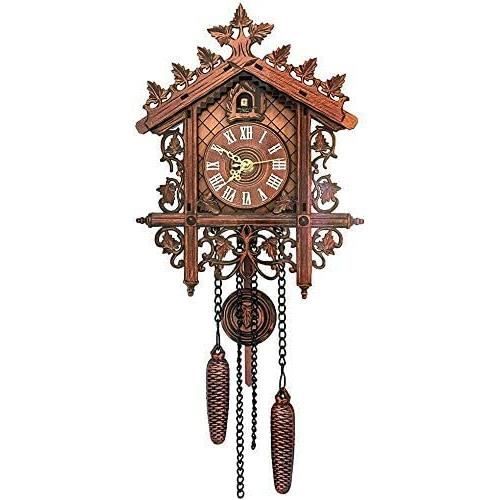 FAS Horloge Décorative Pendule à Coucou Arbre Maison Horloge Murale Art