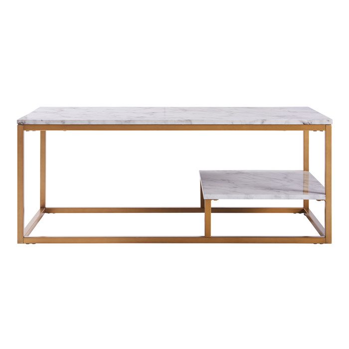 Table basse Teamson Home marbre/dore 102 X 51 X 41 Table basse Teamson Home marbre/dore 102 X 51 X 41