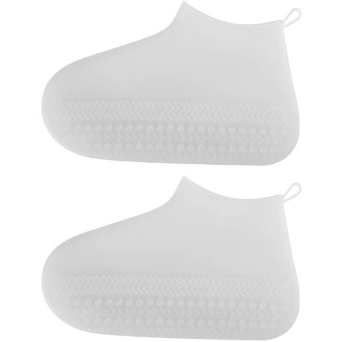 Qiilu couvre-chaussures en silicone Couvre-chaussures imperméables en
