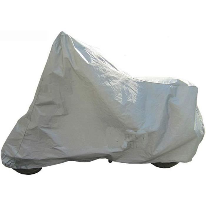 Bâche De Protection Moto Extérieur 210D Oxford - Imperméable, Bandes Réfléchissantes - Taille 265x105x125cm