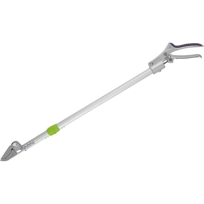Coupe-branche Longue Portée 1 Mètre - Coupe Et Maintien - Aluminium Léger - Pour Taille Hautes Branches Et Cueillette Fruits