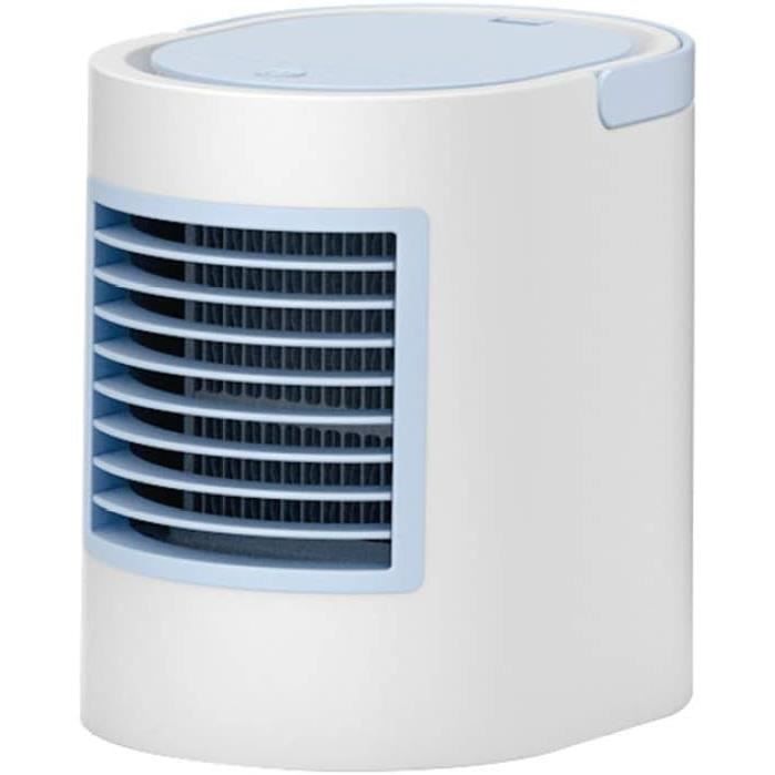 Climatiseur Mobile 4 En 1 - Ventilateur, Refroidisseur, Humidificateur, Veilleuse LED - Télécommande, Réservoir 1.4L, Portable USB