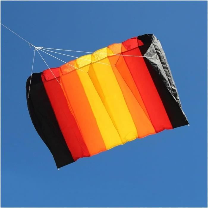 Cerf-volant Trilobite 9KM 2 ㎡, 7.45m, ligne gonflable souple, spectacle de lessive, tissu nylon ripstop 30D avec émerillons et sac, festival  26