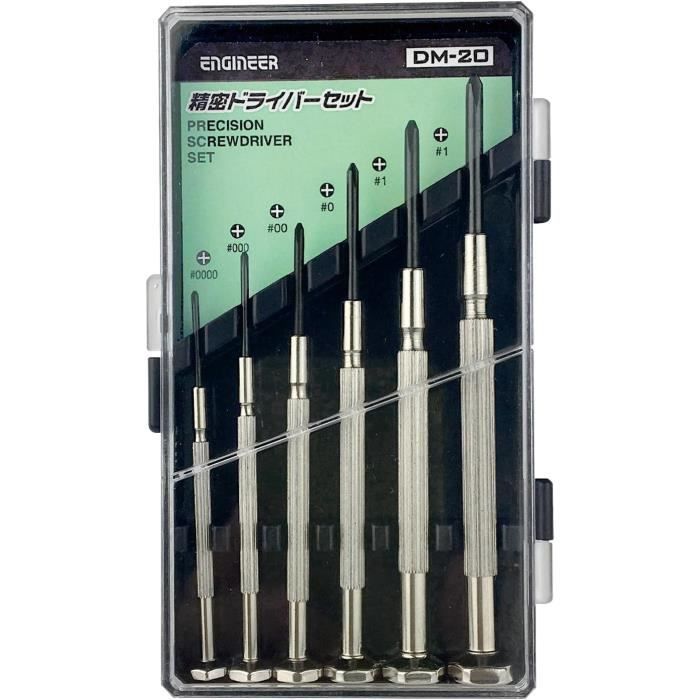 tailles de tournevis cruciforme