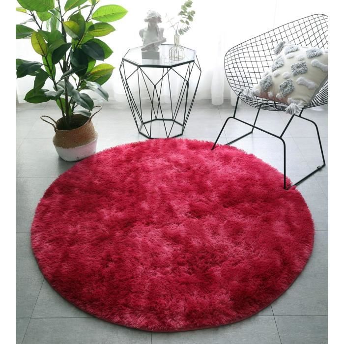 Wokii Tapis Rond Enfant Football – Tapis Poils Profonds Doux Et Lavable, Antidérapant – Décoration Chambre Enfant Ou Salon
