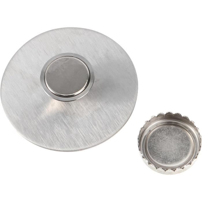Lot De 2 Porte-Savon Magnétiques Avec Ventouse - Acier Inoxydable, Sans Perçage - Pour Douche, Lavabo, Cuisine