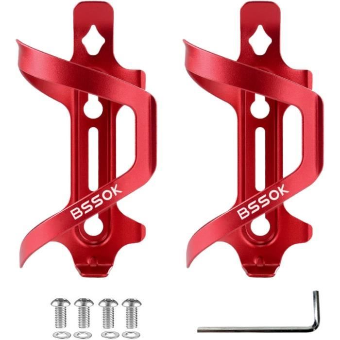 Porte-bidons De Vélo VELLUSTRA - Lot De 2 - Polycarbonate Léger (60g) - Support Multipoints, Protection Annulaire - Compatible VTT, Vélo De Route