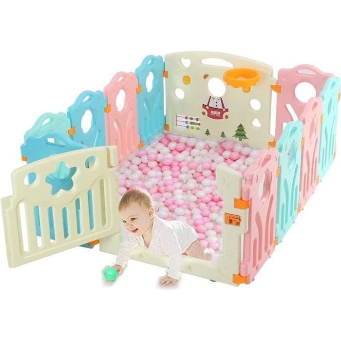 Fantaisie Parc Bebe Barriere De Securite Enfant Modulable Plastique 10 1 1panneaux Cdiscount Puericulture Eveil Bebe