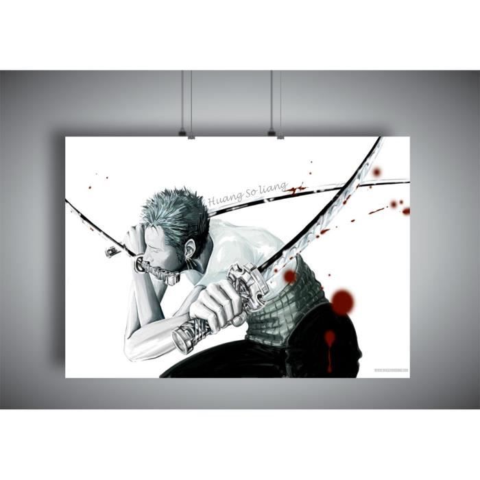 Poster One Piece Fanart Zoro Wall Art Manga Anime A3 42x29 7cm Achat Vente Affiche Poster Poster One Piece Fanart Zoro Cdiscount