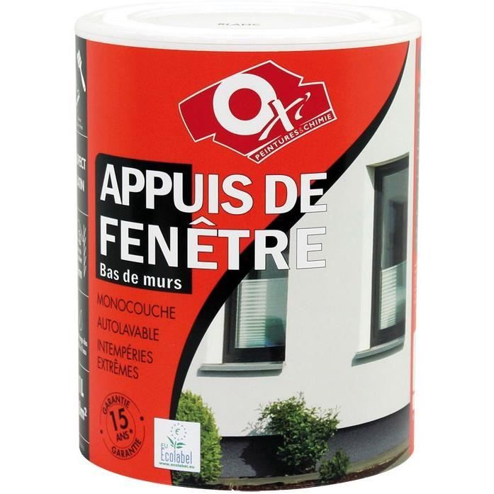 Peinture appuis fenêtre 15 ans 1 L - ton pierre