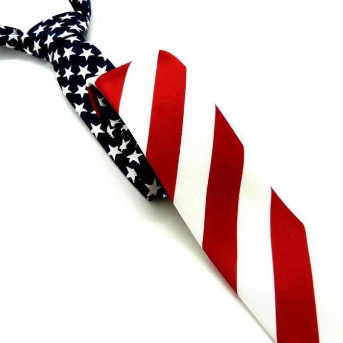 Bretelles Drapeau Américain Coool – Lot Avec Lanière Et Noeud Papillon Patriotique – Taille Unique