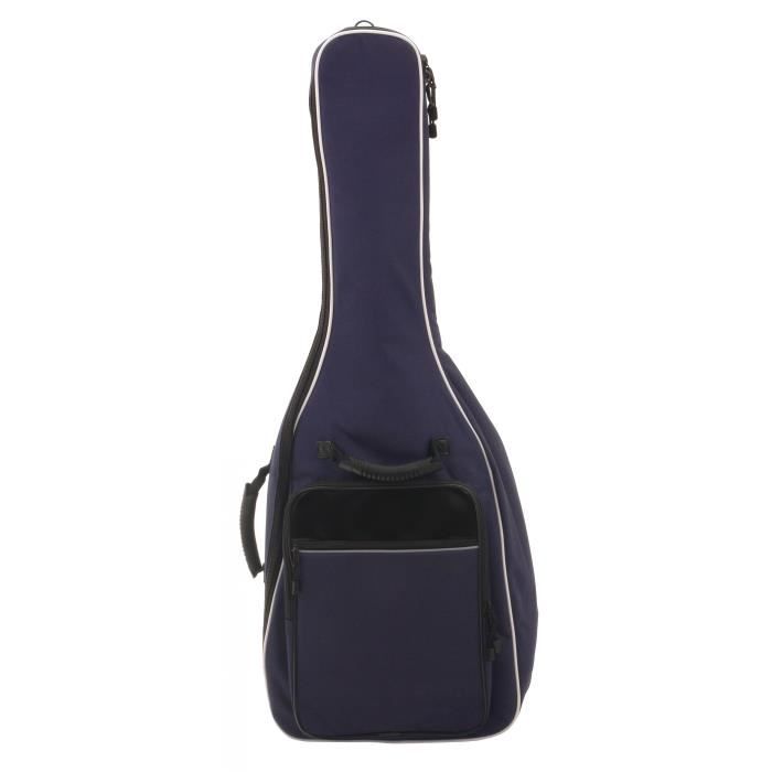 Housse Guitare Classique Kirstein Easyline - Format 3/4 Et 7/8, Protection Renforcée Bleue