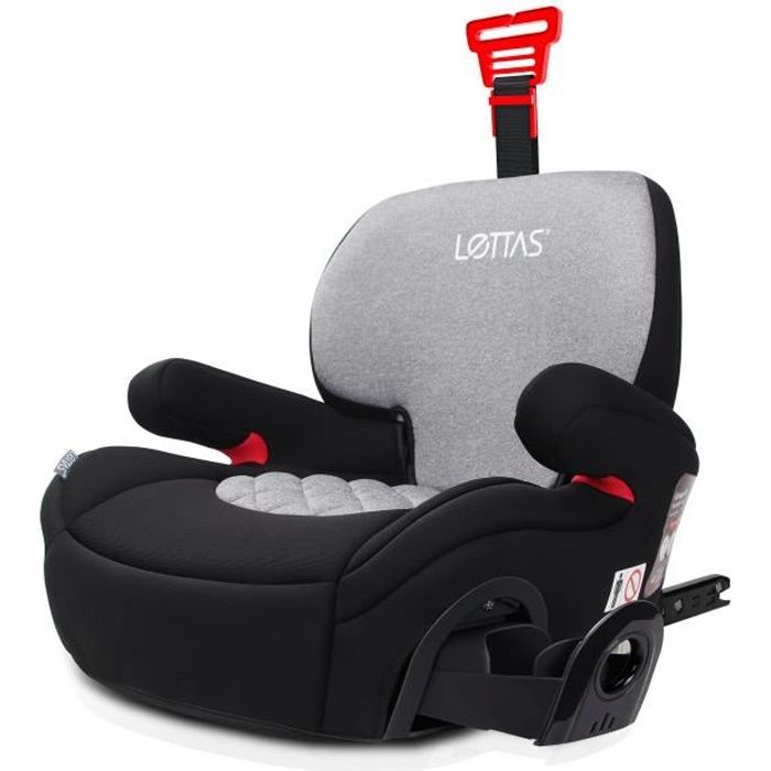 LETTAS Siège Auto ISOFIX Rehausseur Groupe 3 (6-12 ans) avec