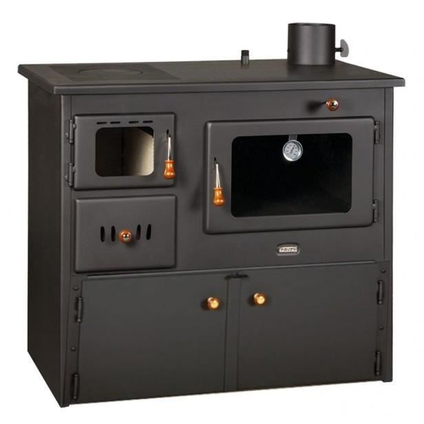 poele a bois cuisiniere 2 superieur plaques bruleur foyer prity 2p41 15kw cdiscount bricolage