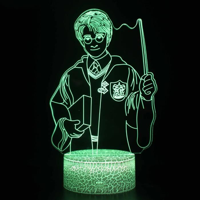 1PCS 3D Illusion Lampe Led Veilleuse Anime Harry Potter Pour Enfants DEnfant Décor de chambre de bébé Manga Noël Cadeau Style 5