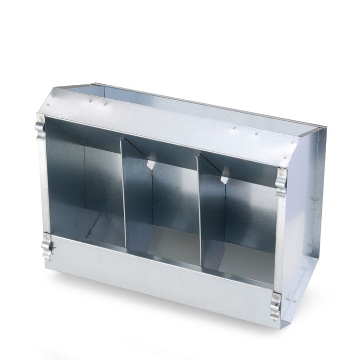 Meilleurs prix pour Mangeoire Galvanisé avec couvercle 4Kg Gris