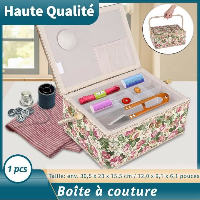 Boîte à couture rose pastorale trousse à couture boîte de rangement pour  stocker des outils de couture QI044 - Cdiscount Beaux-Arts et Loisirs  créatifs