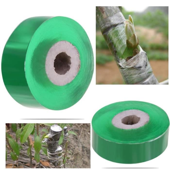 Bande De Greffage Auto-Adhésive PE 100m - Film Étirable Vert Pour Greffe Arbres Fruitiers Et Plantes