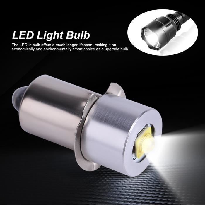 Lot De 2 Ampoules Pour Lampe Torche 0.5W - Tensions 3V/4.5V/6V - Nécessaires Pour Réparation