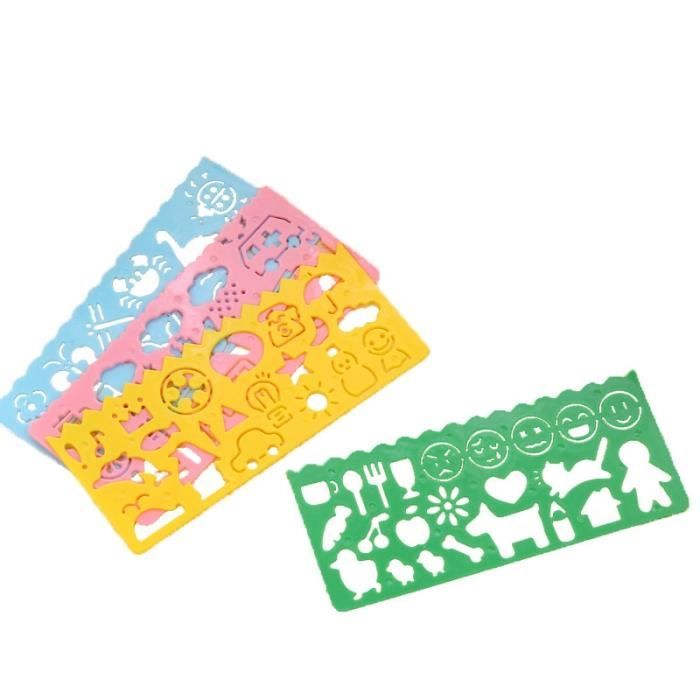 Lot De 4 Règles Souples Pour Enfants - 15 Cm, Couleurs Vives, Avec Cm Et Pouces, Incassables - 8