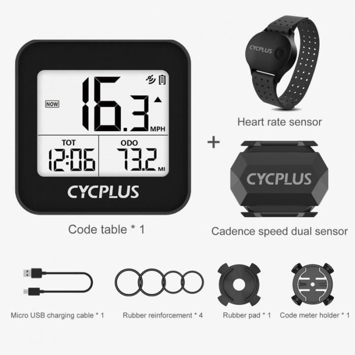 Compteur velo compteur de velo GPS G1 compteur de vitesse compteur de puissance ANT Ciclismo pour Garmin Zwift G1 HRM and C3 B Cdiscount Sport