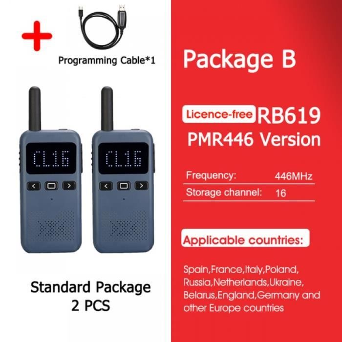 Retevis RT622 portofoons (set van 2