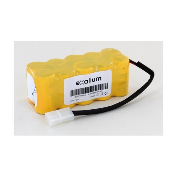 Batterie 12V 3Ah NiMh pour Enrouleur de Piscine motorisé Vektor - BATTERIES 4PRO - VEKTOR 1 - Jaune