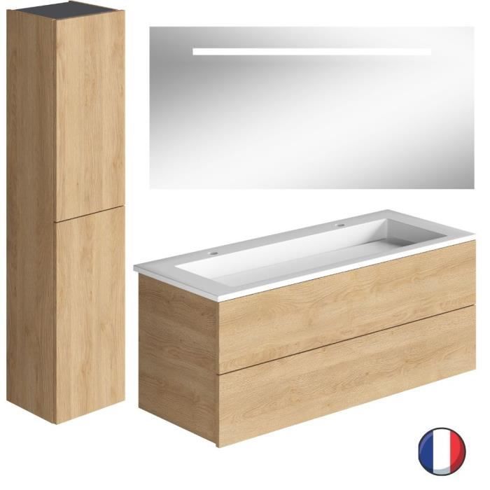Meuble Sous-lavabo Salle De Bain 120 Cm - 4 Tiroirs Soft-close, Couleur Cachemire Mat - 6