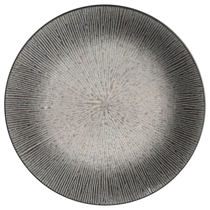 Assiette plate Atelier - Céramique - Gris