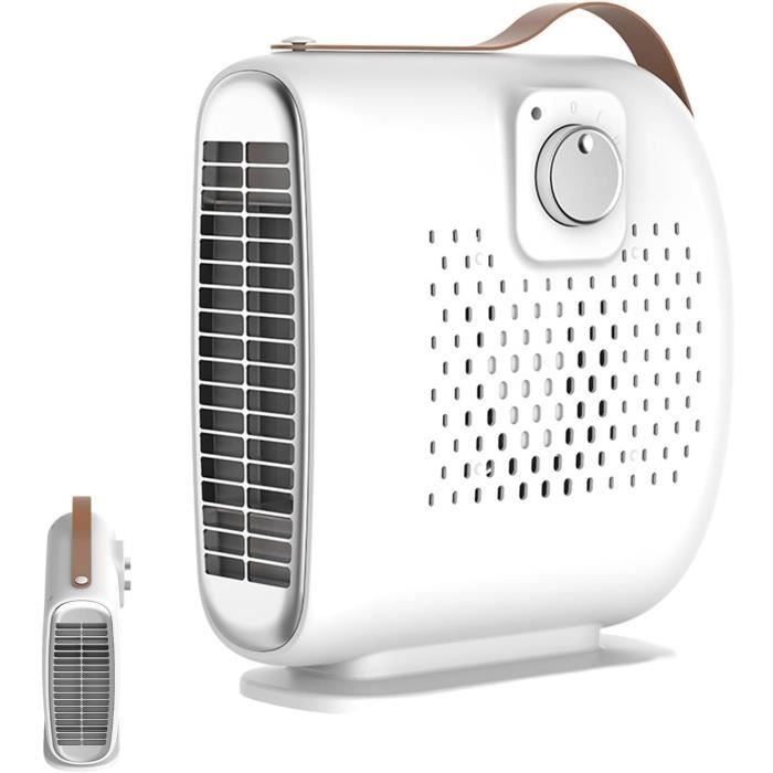 Chauffage Soufflant Miavogo 2000W - 3 Niveaux, Minuterie, Télécommande, Pour Salle De Bain/Bureau
